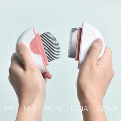 China Stored Massage Hair Throwing Cat Cleaning Brush Pet Grooming Supplies Removal Comb for sale