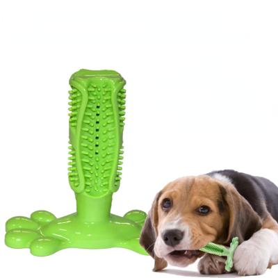 China Viable Dog Supplies Pet Products Rubber Bite Chew Toy Puppy Clean Teeth Molar Resistant Tool Dog Toothbrush for sale