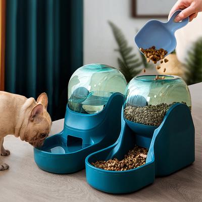 China 3.8L Dog Cat Automatic Feeder Bowl Drinking Plastic Water Container 1.8KG Slow Food Feeding Supplies for sale