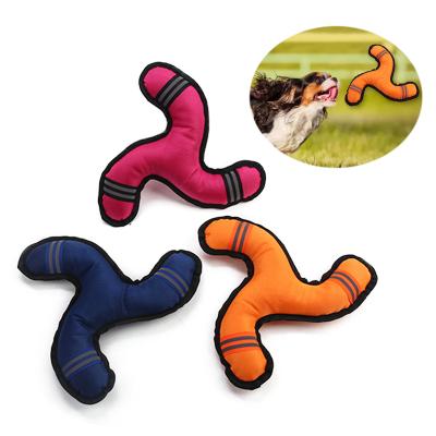 China Viable Dog Flying Discs Bite Heavy Duty Training Toy Dogs Interactive Triangular Boomerang Darts for sale