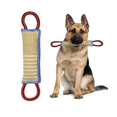 China German Shepherd Rottweiler Canine Training Bite Canvas Stick Agility Dog Training Implements Large Dog Interactive Play Pet Chewing Toy for sale