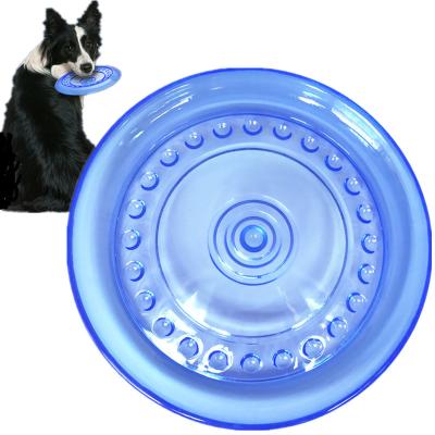 China Large Dog Toy Interactive Flying Discs Toy Sustainable Dog Agility Training Indestructible Soft Pet Puzzle Toys Labrador Golden Retriever for sale