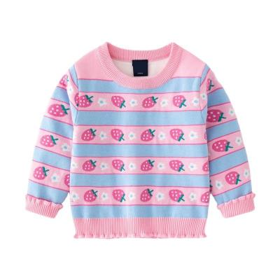 China OEM & ODM Custom Anti-shrink Kids Sweater Baby Knitwear Girls Cotton Knit Jumpers Sweater Baby Winter Knit Sweater for sale