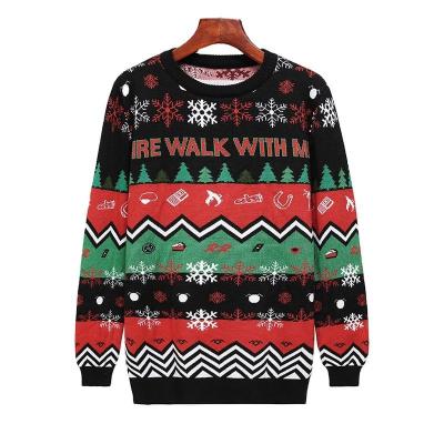 China Custom OEM & ODM Sweater Christmas Jacquard Clothes Knitwear Anti-wrinkle Long Sleeve Winter Knitted Unisex Ugly Christmas Sweater for sale