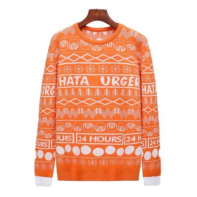 China OEM & ODM Custom Christmas Sweater Jacquard Clothes Anti-wrinkle Long Sleeve Knitwear Winter Knitted Unisex Ugly Christmas Sweater for sale