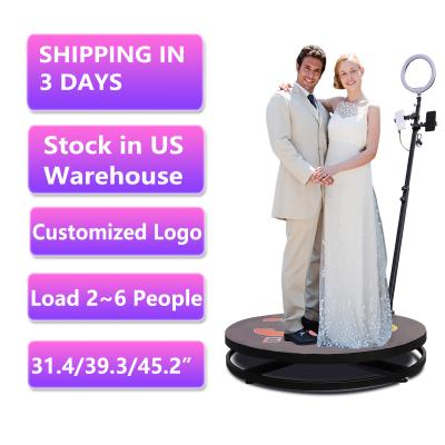 China Rotating 360 Degree Automatic Ring Light Spin Party Camera Photobooth Photobooth Party 68 115cm 3D Video Spinner Wedding Booth for sale