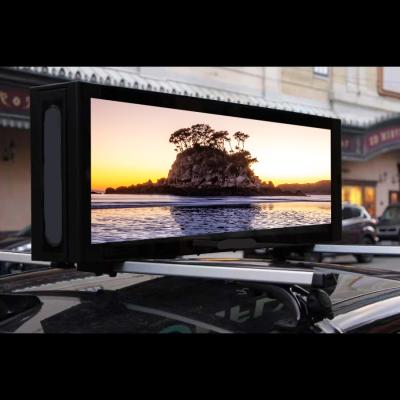 China Full Hd P3 Outdoor Digital Signage Car Screen Lcd Outdoor Video Recorder Suppliers Advertising Taxi Top Led Display for sale