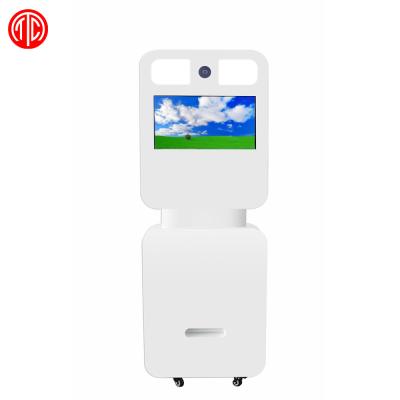 China Indoor White Kiosk Stands Touch Screen Photo Booth Or Black for sale