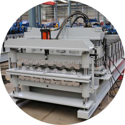 China Hotels Nigeria Aluminum Step Tile Roof Roll Forming Machine for sale