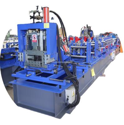 China Full Automatic 350Mpa / 550Mpa CZ Building Material Stores Quickly Exchange Purlin Roll Forming Machine for sale