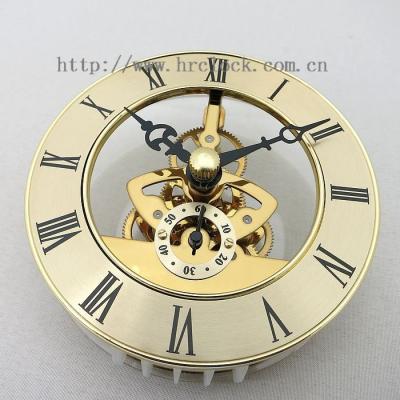 Китай Copper Metal Insert Movement Gear Synchronizes Skeleton Clock Inserts продается