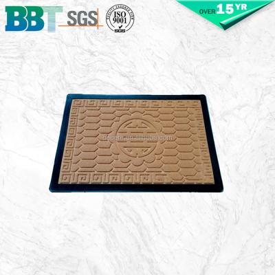 China Entrance Mats Doormat Rubber Rectangle /semi-circle/oval Front Embossed Door Floor Welcome for sale