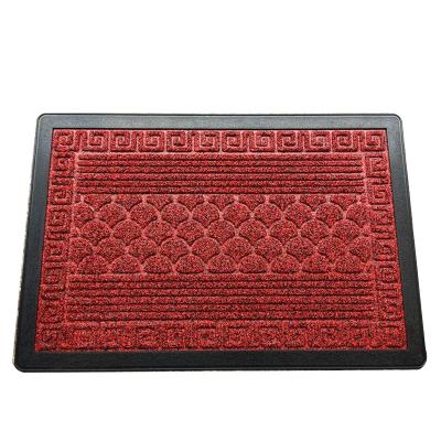 China Anti-bacteria Microfiber Polyester Bath Mat And U Shape Mat Set / Jacquard Pattern Custom Bathroom Cover Set for sale