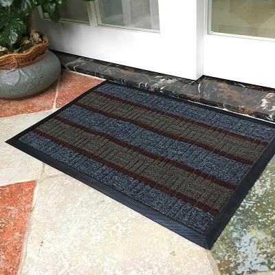 China Anti-Bacteria 50x80cm PP Anti Slip Door Mat Floor Foot Rubber Floor Mat for sale