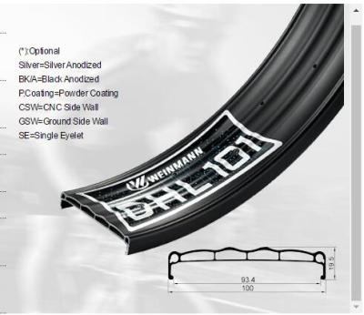 Cina BICYCLE HARLEY CHOPPER ALLOY RIM 80MM WIDE SNOWBIKE RIM in vendita