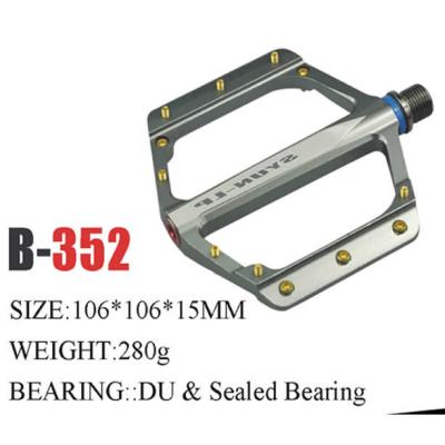 China CNC Lightweight Big-Platform Pedal of Mtb bicycle Sealed Bearing Aluminum Alloy Footpeg Pedal for sale