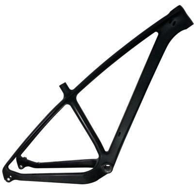 China 27.5 Plus Carbon Mtb Frame 12mm Through axle Disc Brake Inner Cabling 1160 Grams for Mountain Bike/Bicycle Te koop