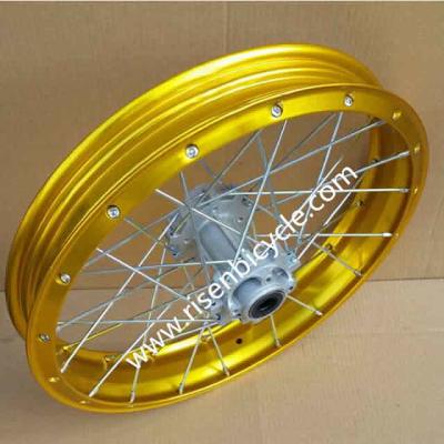 China Aluminiumlegierung des Motorrad-2.15x17“ schlauchlose Spoked-Kanten-nahtloses dreht sich 28/32/36 Löcher von Motocrössern zu verkaufen