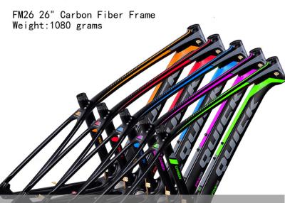 China 26er Bicycle  Full Carbon Fiber Frame FM26 of Lightweight Mountain Bike 1080 grams Tapered PF30 Different Colors Te koop