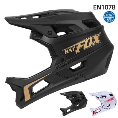 China OEM&ODM Off-Road Helmet Downhill Mountain Bike Helmet Met CE En1078 Cpsc Goedkeuring Zwart Goud Te koop