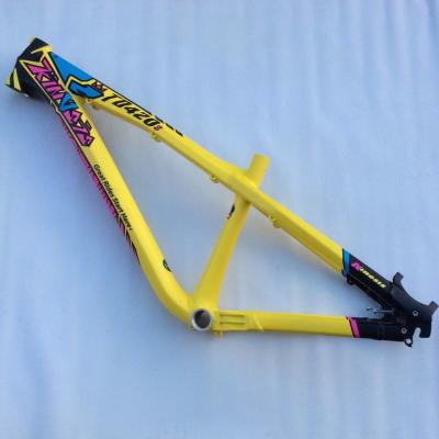 Κίνα 26er Dirt Jump Aluminum Bike Frame Mountain Bike 100-130mm Hardtail Mtb Frame προς πώληση