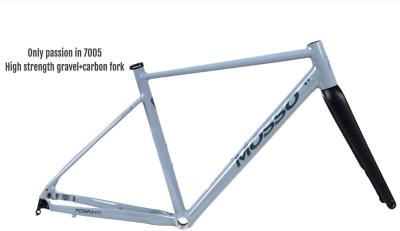 中国 Wide Tire Stock Gravel Bike Frame 700x45c Lightweight Beach Bicycle 販売のため