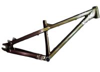 China 26er Aluminum BMX Dirt Jump Bike Frame Strengthened 100-120mm Travel for sale