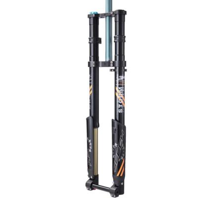 China 26/27.5/29er Ebike Dual CrownInverted/Upside Down Air Suspension Fork 217mm travel for sale