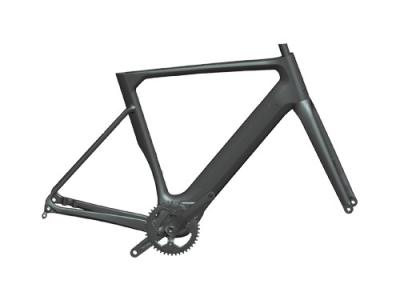 China Full Carbon Bafang M800 Gravel Ebike frame kit, lightweight 700c electric road bike Te koop