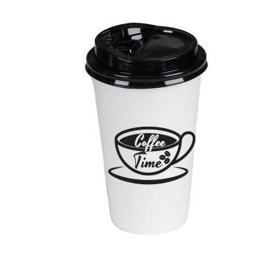 China Disposable Custom Design Coffee Cup Paper Cups Disposable Eco Friendly Takeaway Paper Coffee Cups With Logo for sale