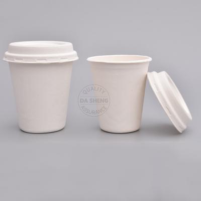 China 2oz 4oz Disposable Compostable Biodegradable Sugarcane Bagasse Sauce Cup With Lid for sale