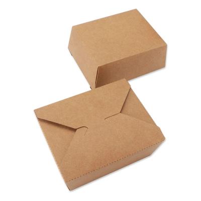 China Lunch Box Food Industry Food Packaging Lunch Box Biodegradable Eco - Friendly Paper Disposable Paper Container for sale