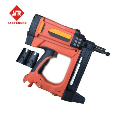 China Capacity 30pcs concrete and 1 nail per second speed gas operated nailer with factory price for sale