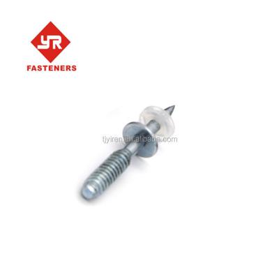 China Factory-direct TIANJIN M6 building construction threaded dowel pins nails with steel wacher for sale