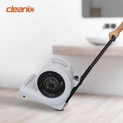 China Portable Powerful Carpet Wet Fan Dryer Fan Hotel Stabilized Powers Floor Fan with Telescopic Handle and Wheels for sale