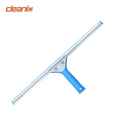 China Good Function Sustainable Commercial Bendable Window Glass Cleaning Wiper Squeegee With Long Handle For Office Building for sale