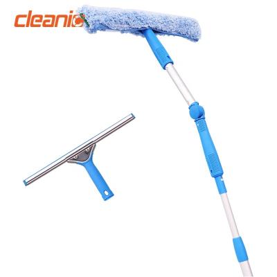 China Tool Accessory Supplier 25cm Viable Microfiber Cleaning Extendable Telescopic Window Cleaner for Commercial Use for sale