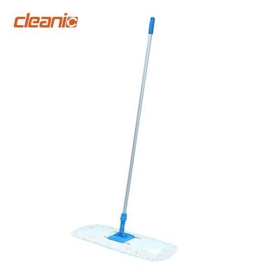 China Sustainable Grade Wooden Floor Pet Hair Cleaning Reusable Industrial Dry Mop Acrylic Floor Cloth With Aluminum Handle for sale