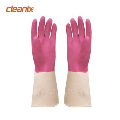 China Wholesale Multicolor Medium Large Strong Stabilized Supplies Natural Rubber Cleaning Gloves For Hotel Hospital Cleaning for sale