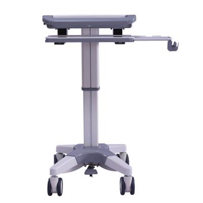 China Modern Mobile Adjustable Hospital Workstation Laptop Rolling Carts On Wheels For Medical Offices for sale