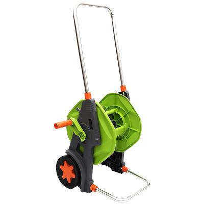 China Adjustable Free Portable Storage 2 Wheeled Garden Water Hose Reel Cart Cart For Car Washing for sale