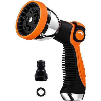 China Zhuomiao Hot Selling 10 Models Garden Plastic Water Gun Variable Flow Control With Joint Best Garden Hose Spray Nozzle for sale