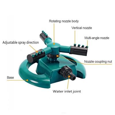 China 360 Degree Rotary Sprinkler Factory Zhuomiao China Rotate 360 ​​Degree Powerful Irrigation Durable Materials And Stable Structure Garden Sprinklers for sale