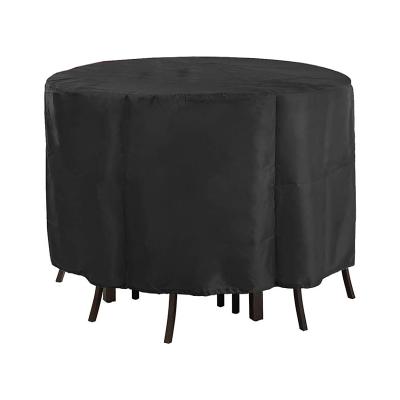 China Water Resistant Patio Furniture Covers Garden 600D Polyester Outdoor Furniture Patio Cover 2/4 Round Patio Table Cover for sale