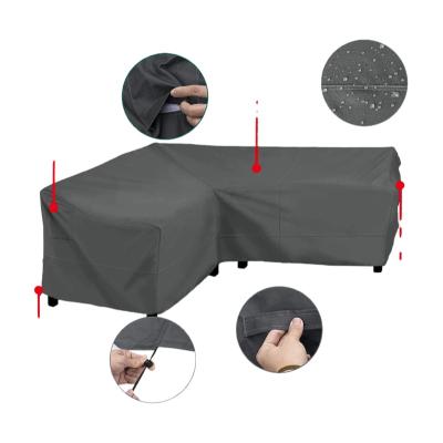 China Excellent Quality Waterproof And Dustproof Cut And Sew Sofa Patio Furniture Cover Outdoor Waterproof Garden With Elastic for sale