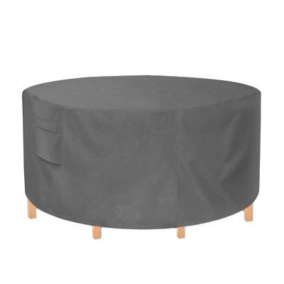 China Single Round Shade Dustproof Sunscreen Fabric Waterproof Round Cover For Outdoor Anti-UV Waterproof Table And Chair Set for sale