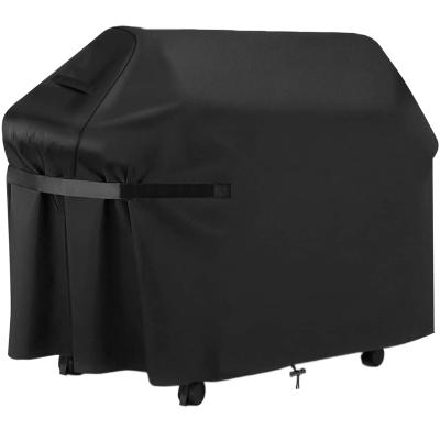 China Dustproof Outdoor Waterproof BBQ Cover UV Black BBQ Duty Grill Cover for sale