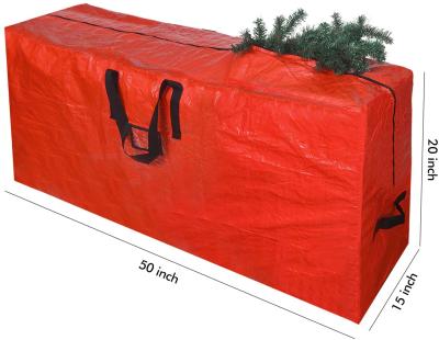 China Outdoor Reliable Quality Christmas Tree Zipper Sturdy Storage Bag With Durable Reinforced Handles for sale