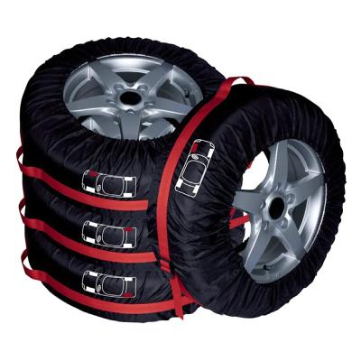 China Modern Selling Well Around The World High Performance 170T Polyester Seasonal Wheel Tire Storage Cover Bag for sale