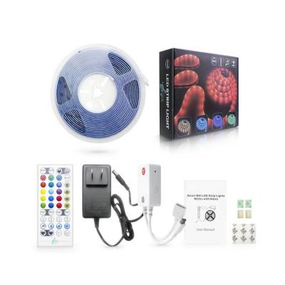 China Holiday Decoration WD301205 Tuya Smart IR/WiFi Controller Residential Music Control 5m RGB LED Strip Kit for sale